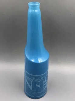Pamono Blue Glass Bottle No 2 by Salvador Dali for Rosso Antico, Italy, 1970s><noscript><img width=