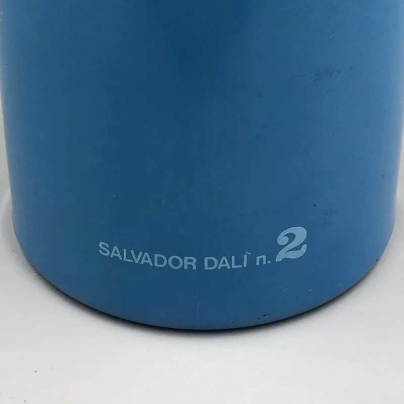 Pamono Blue Glass Bottle No 2 by Salvador Dali for Rosso Antico, Italy, 1970s> Bottles, Carafes & Jugs