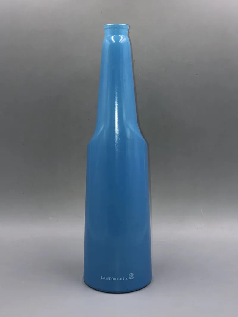 Pamono Blue Glass Bottle No 2 by Salvador Dali for Rosso Antico, Italy, 1970s> Bottles, Carafes & Jugs