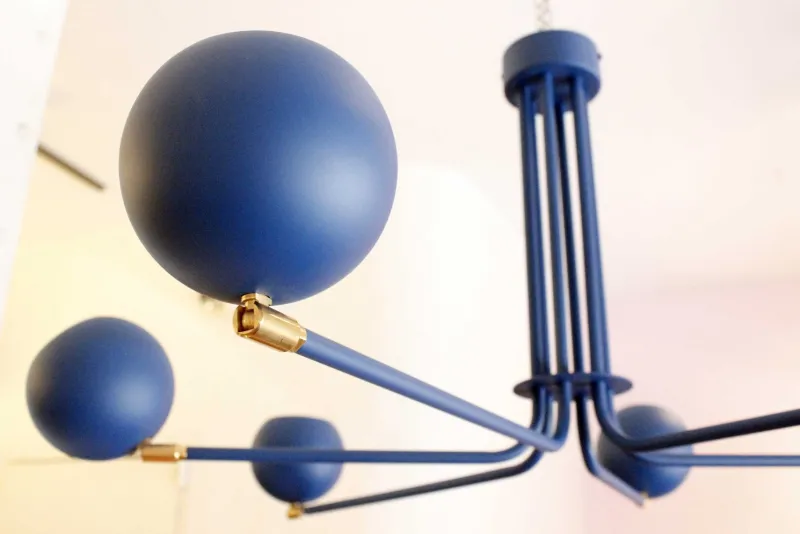 Clearance Pamono Blue Jupiter Chandelier by Juanma Lizana