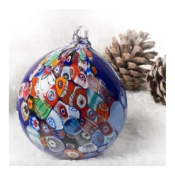 Discount Pamono Blue Murano Glass Balls from YourMurano, Set of 3