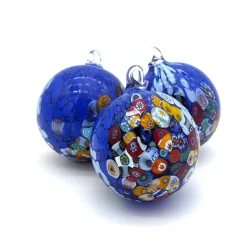 Discount Pamono Blue Murano Glass Balls from YourMurano, Set of 3