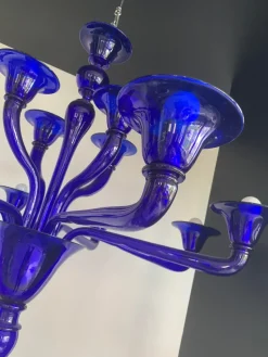 Pamono Blue Murano Glass Chandelier from Simoeng><noscript><img width=