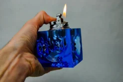 Pamono Blue Murano Glass Lighter attributed to Antonio Imperatore, Italy, 1970s> Dinnerware Accessories