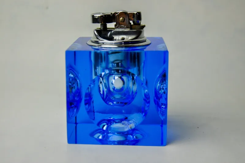 Pamono Blue Murano Glass Lighter attributed to Antonio Imperatore, Italy, 1970s> Dinnerware Accessories