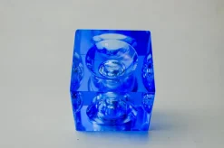 Pamono Blue Murano Glass Lighter attributed to Antonio Imperatore, Italy, 1970s><noscript><img width=