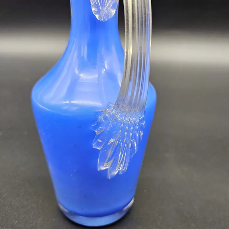 Pamono Blue Murano Glass Vase with Handles, 1950s> Vases
