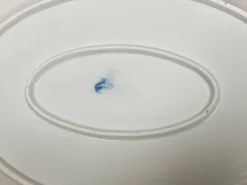 Pamono Blue Onion Porcelain Platter by Carl Teichert for Meissen, 1880s><noscript><img width=