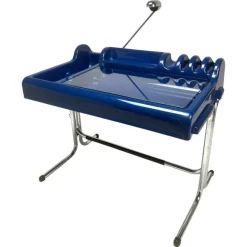 Outlet Pamono Blue Plastic Orix Desk by Parigi and Prina for Molteni, Italy, 1970s