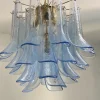 Pamono Blue Selle Murano Glass Chandelier by Simoeng