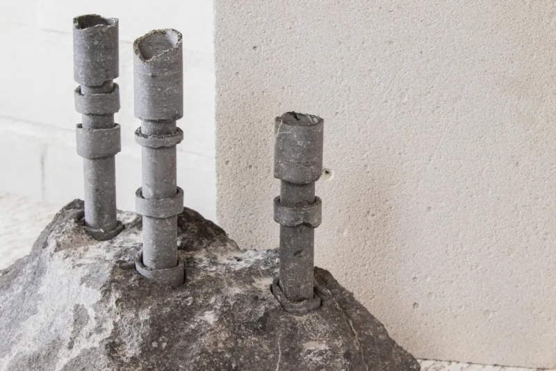 Pamono Blue Stone Abra Candelabra by Studio DO> Decorative Objects
