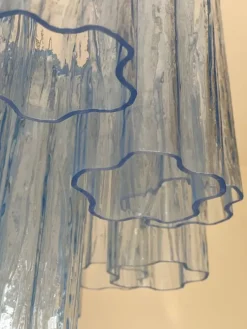 Pamono Blue Tronchi Murano Glass Chandelier in Venini Style by Simoeng><noscript><img width=