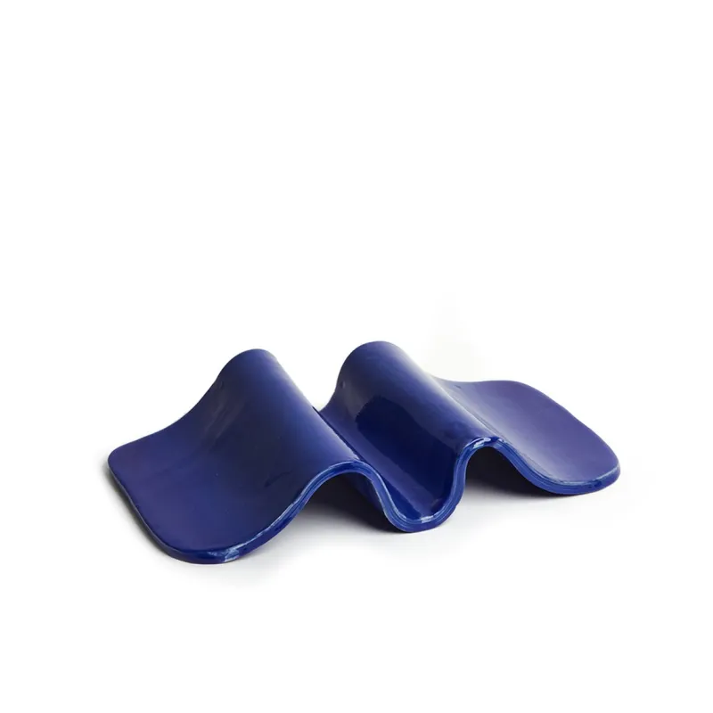 Pamono Blue Wavy Plate by Laura Rubio Bañon