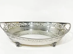 Sale Pamono Boat-Shaped Silver Bread Basket from N.S. Gotlieb