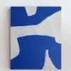 Pamono Bodasca, Blue Abstract Composition, 2025, Acrylic on Canvas> Abstraction