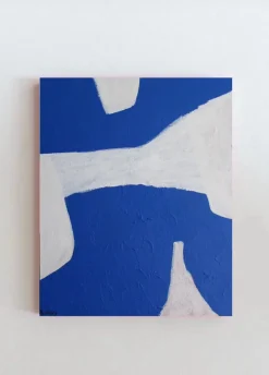 Pamono Bodasca, Blue Abstract Composition, 2025, Acrylic on Canvas> Abstraction