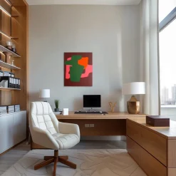 Online Pamono Bodasca, Brick Abstract Composition, Acrylic on Stretched Canvas, 2025