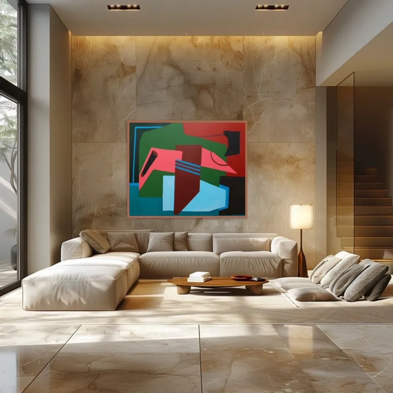 Pamono Bodasca, Colorful Abstract Clarity, 2025, Acrylic on Canvas> Abstraction