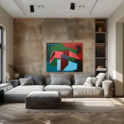 Pamono Bodasca, Colorful Abstract Clarity, 2025, Acrylic on Canvas><noscript><img width=
