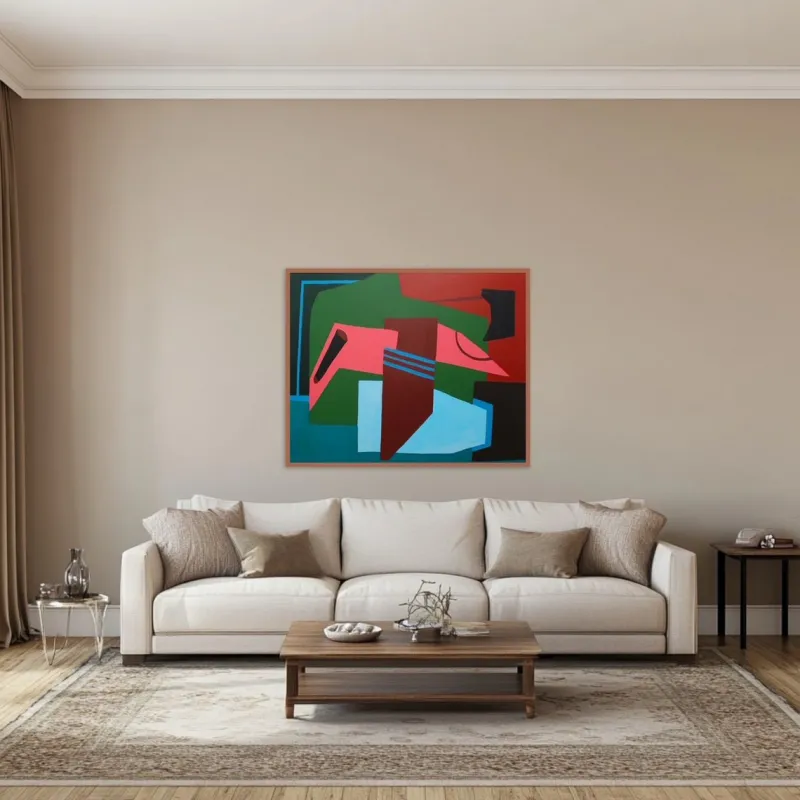 Pamono Bodasca, Colorful Abstract Clarity, 2025, Acrylic on Canvas> Abstraction