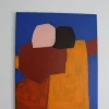 Pamono Bodasca, Figurative Blue Composition, 2025, Acrylic on Canvas> Abstraction
