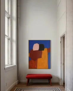 Pamono Bodasca, Figurative Blue Composition, 2025, Acrylic on Canvas><noscript><img width=