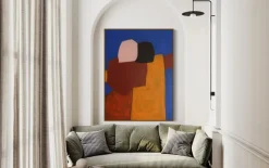 Pamono Bodasca, Figurative Blue Composition, 2025, Acrylic on Canvas><noscript><img width=