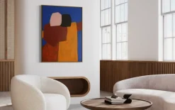 Pamono Bodasca, Figurative Blue Composition, 2025, Acrylic on Canvas><noscript><img width=