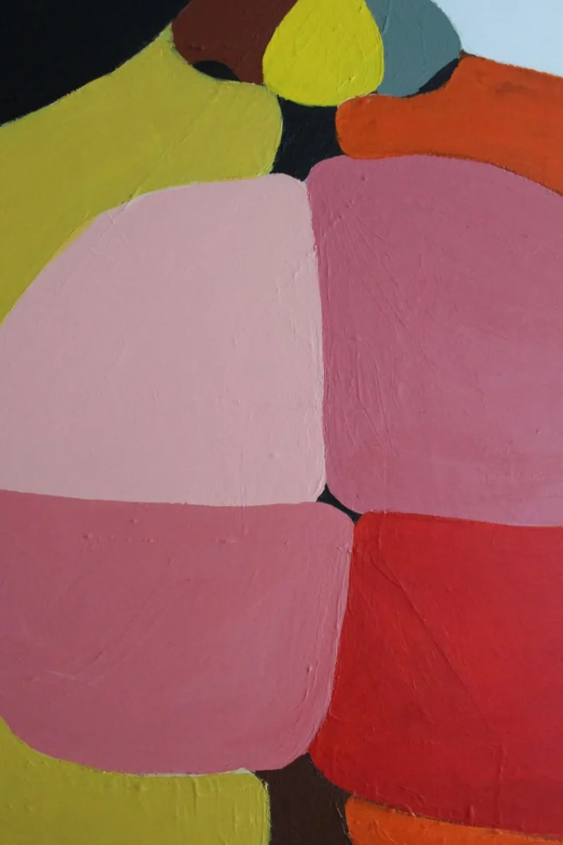 Pamono Bodasca, Lips, 2025, Acrylic on Stretched Canvas> Abstraction|Painting