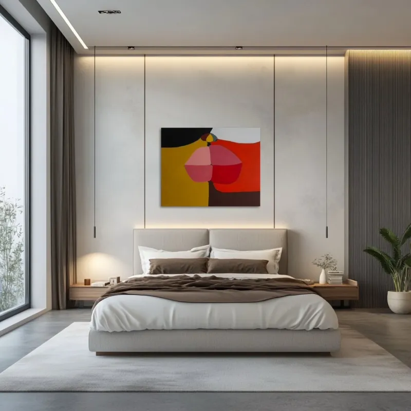 Pamono Bodasca, Lips, 2025, Acrylic on Stretched Canvas> Abstraction|Painting