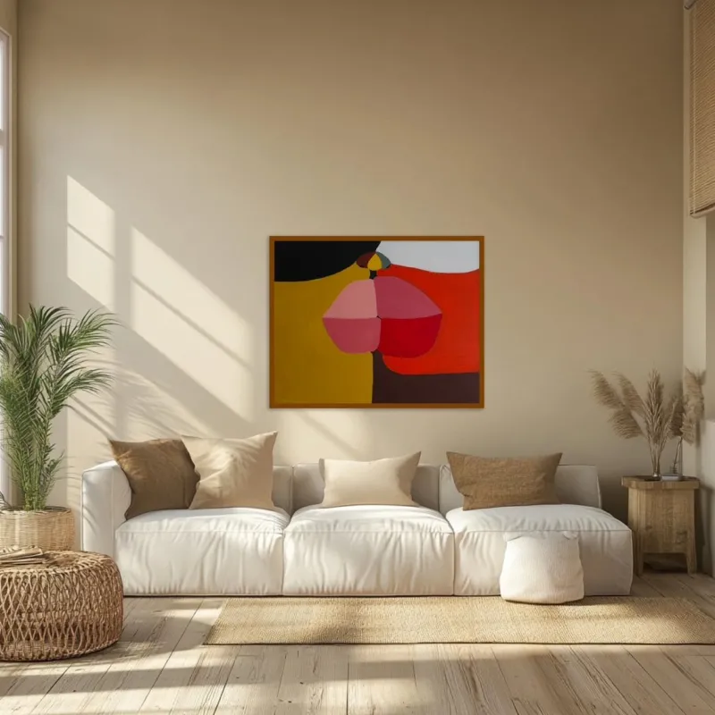 Pamono Bodasca, Lips, 2025, Acrylic on Stretched Canvas> Abstraction|Painting