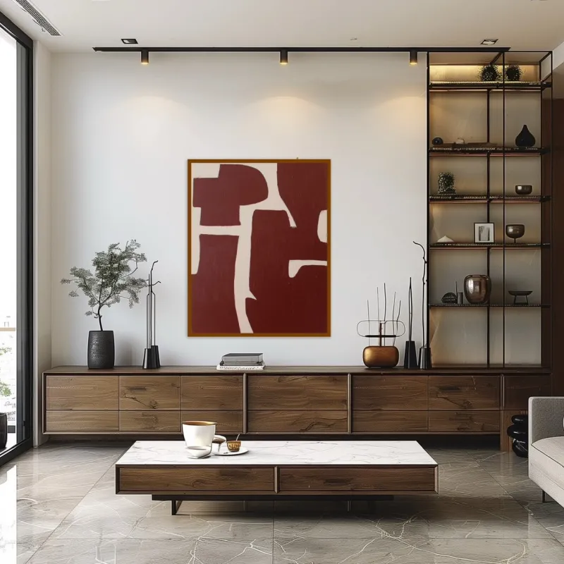 Pamono Bodasca, Organic Abstract, 2025, Acrylic on Stretched Canvas> Abstraction