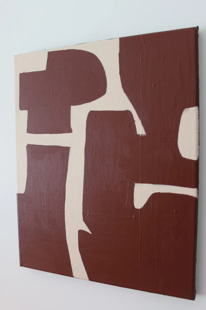 Pamono Bodasca, Organic Abstract, 2025, Acrylic on Stretched Canvas> Abstraction