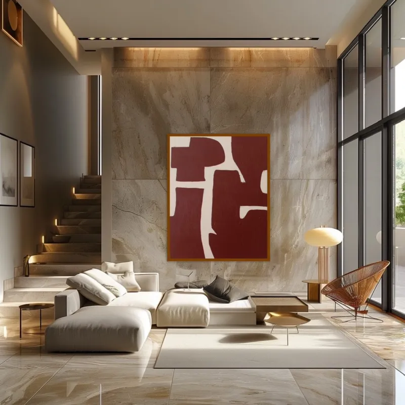 Pamono Bodasca, Organic Abstract, 2025, Acrylic on Stretched Canvas> Abstraction
