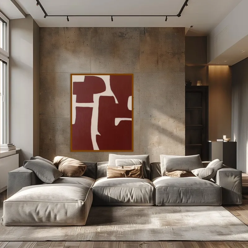 Pamono Bodasca, Organic Abstract, 2025, Acrylic on Stretched Canvas> Abstraction