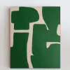 New Pamono Bodasca, Organic Green Abstract Composition, 2025, Acrylic on Canvas