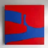 New Pamono Bodasca, Red Shape, 2025, Acrylic on Canvas