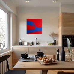 New Pamono Bodasca, Red Shape, 2025, Acrylic on Canvas