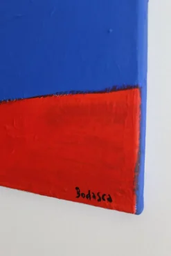 New Pamono Bodasca, Red Shape, 2025, Acrylic on Canvas