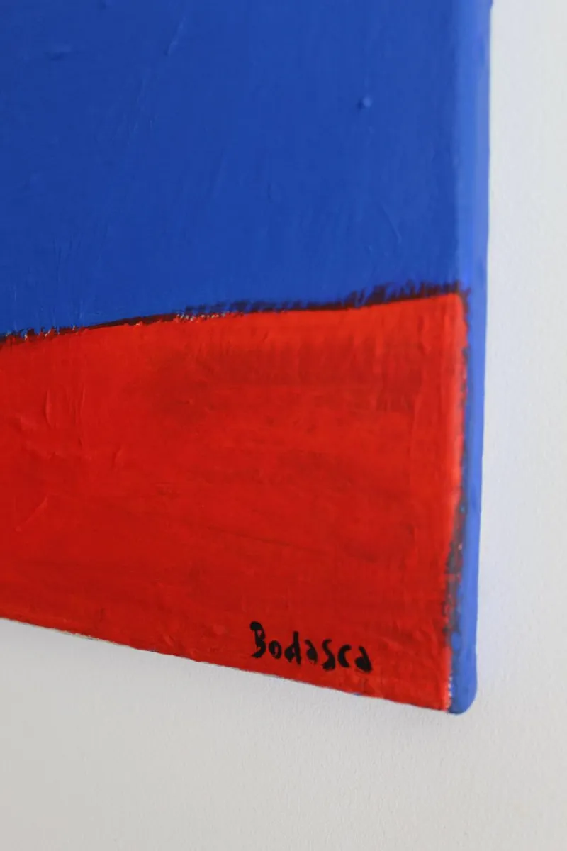 New Pamono Bodasca, Red Shape, 2025, Acrylic on Canvas