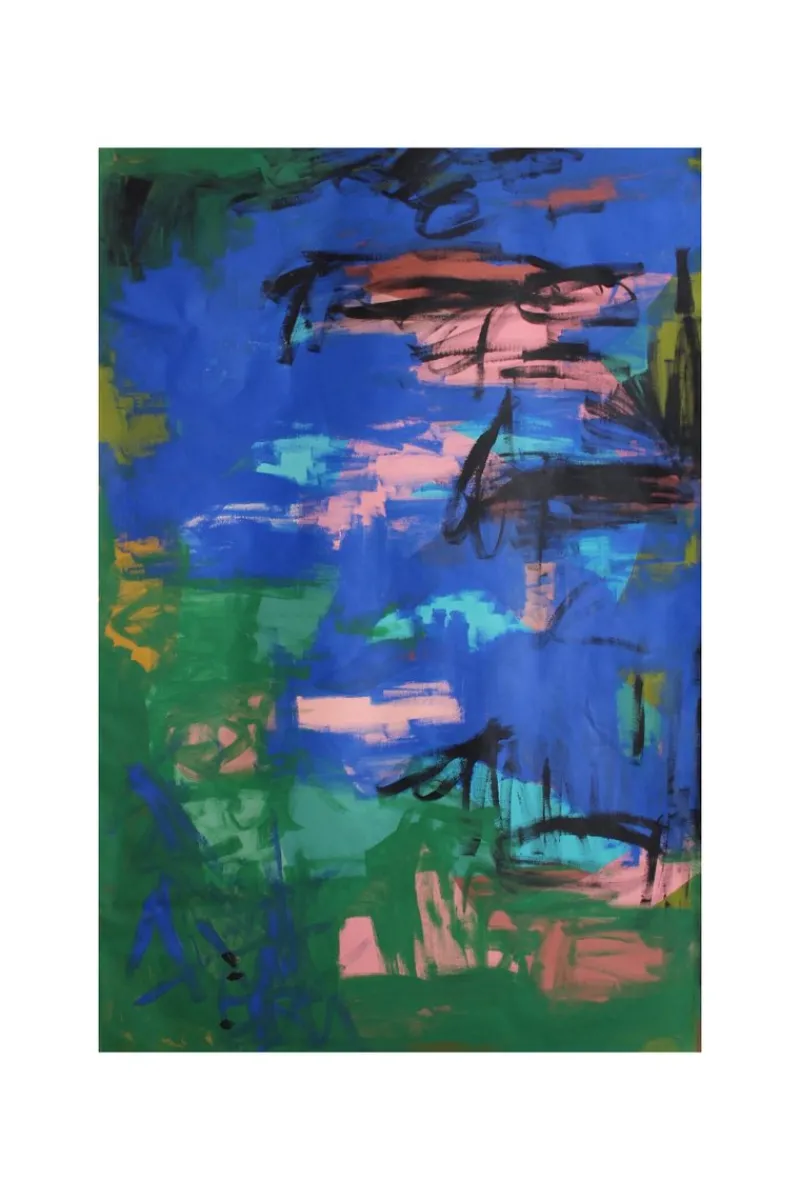 Pamono Bodasca, Summer Garden, Acrylic on Unstretched Canvas, 2025> Abstraction