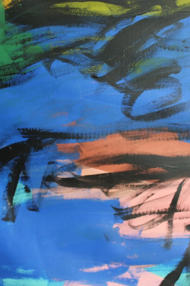 Pamono Bodasca, Summer Garden, Acrylic on Unstretched Canvas, 2025> Abstraction