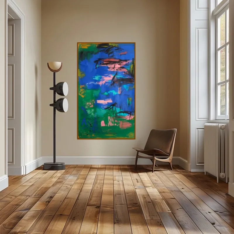 Pamono Bodasca, Summer Garden, Acrylic on Unstretched Canvas, 2025> Abstraction