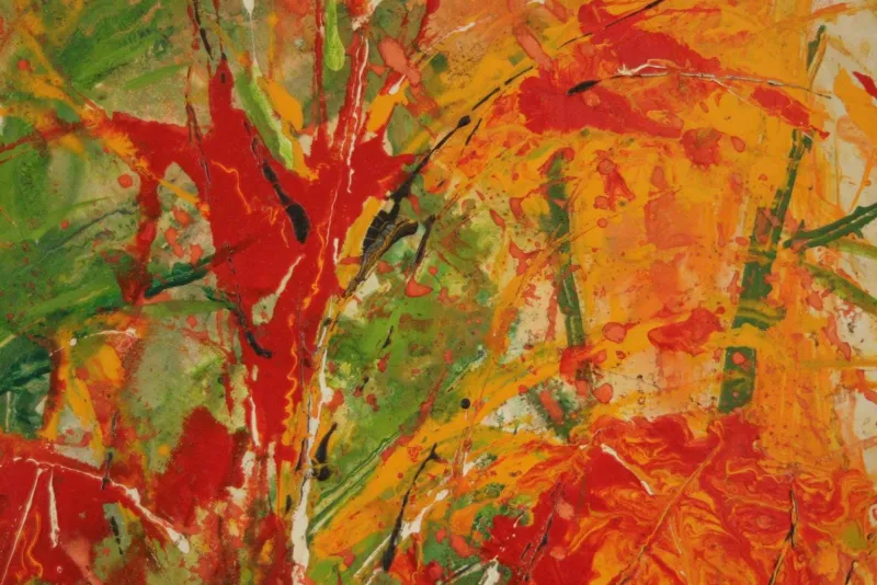 Pamono Bodin, Autumn Forest, 1960s, Oil on Panel, Framed> Mid-Century