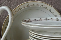 Pamono Bohemian Claire Dinner Service in Faïence from Sarreguemines France, Set of 43><noscript><img width=