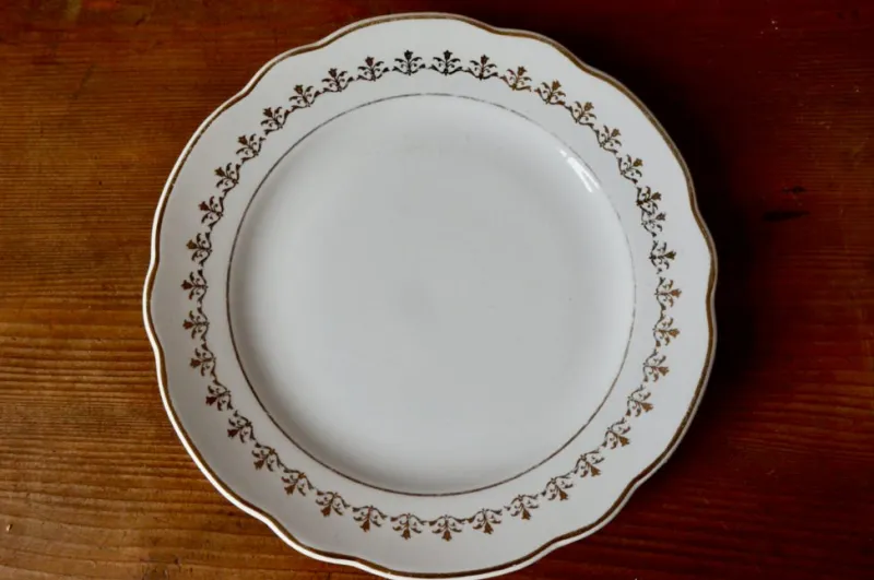 Pamono Bohemian Claire Dinner Service in Faïence from Sarreguemines France, Set of 43> Dinner Plates & Bowls