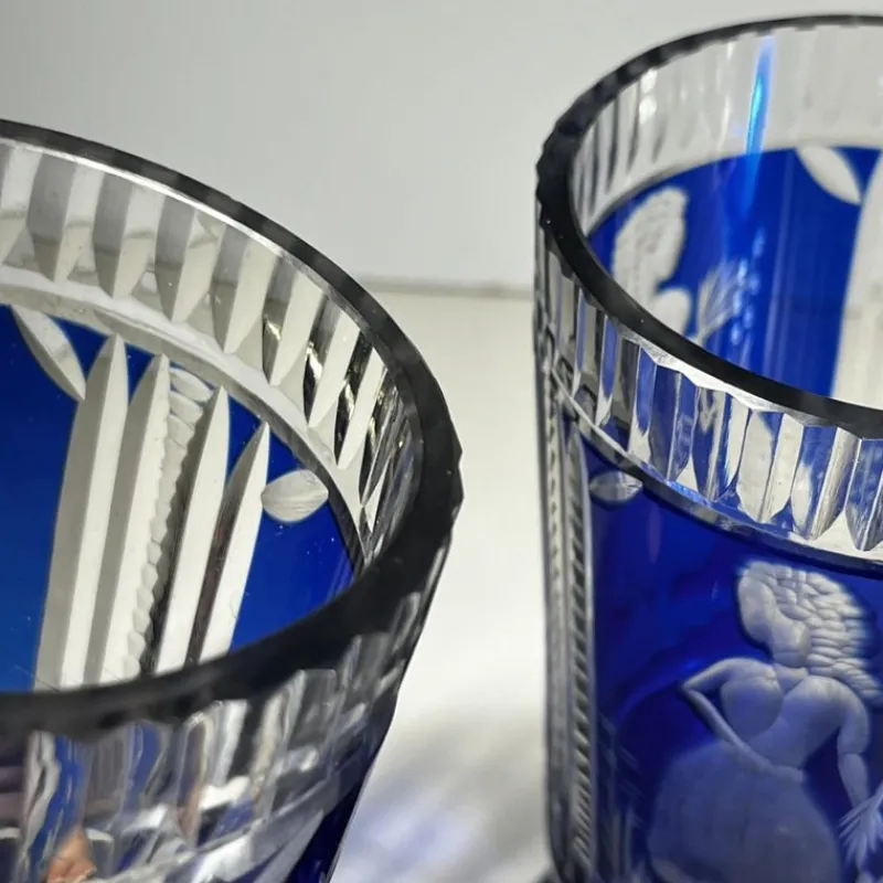 Discount Pamono Bohemian Crystal Glasses, 1900, Set of 2