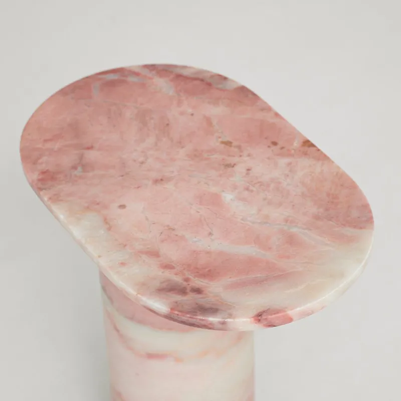 Clearance Pamono Bold Pink Marble Side Table from Kiwano Concept