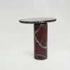 Outlet Pamono Bold Rosso Levanto Marble Side Table from Kiwano Concept
