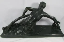Clearance Pamono Bon, Figurative Sculpture, Late 19th or Early 20th Century, Plaster